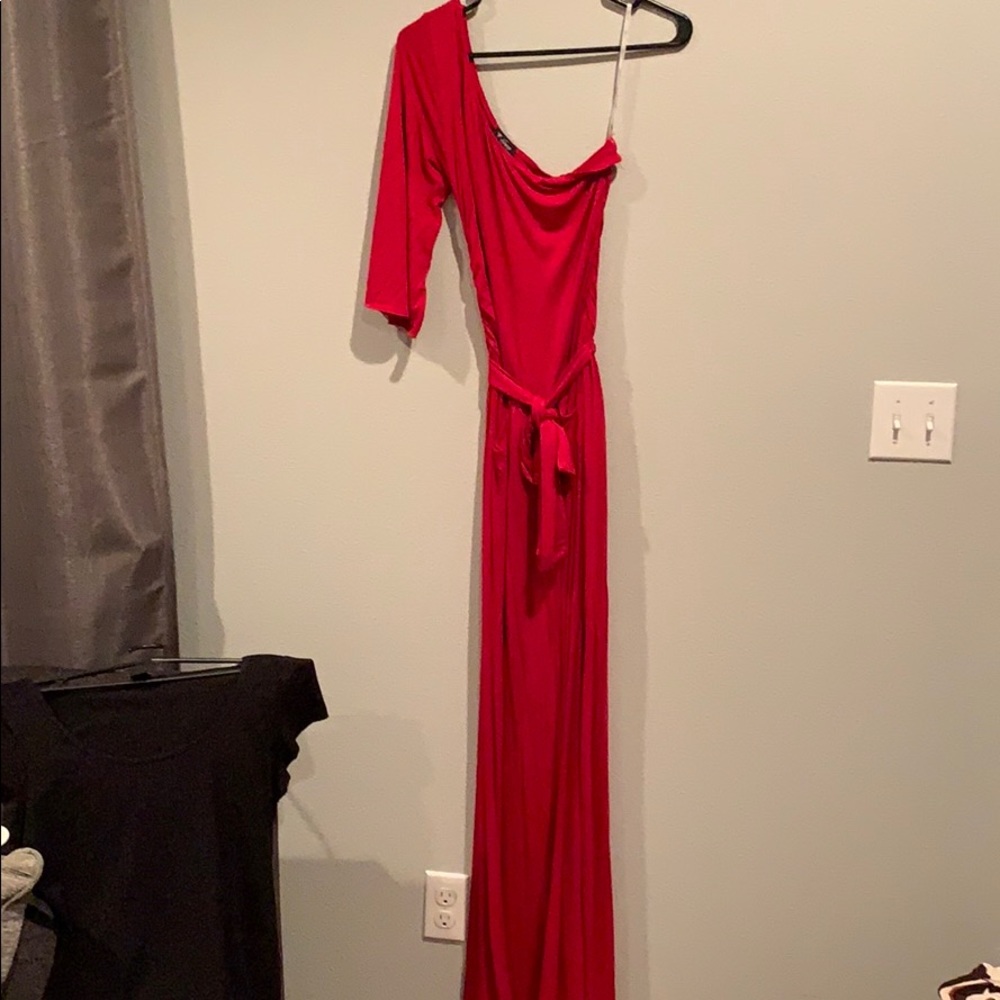 Jumpsuit black and red one